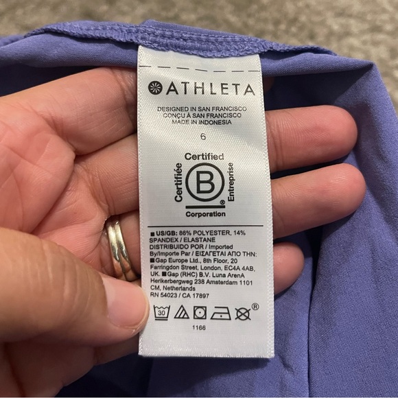 Women’s Athleta Arrival Travel Pants Dark Adonis Blue Periwinkle Purple Size 6 - Picture 9 of 10